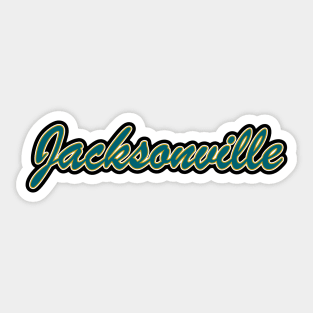 Football Fan of Jacksonville Sticker